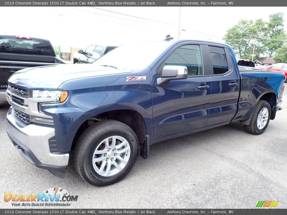 2019 Chevrolet Silverado 1500 LT Double Cab 4WD Northsky Blue Metallic / Jet Black Photo #7