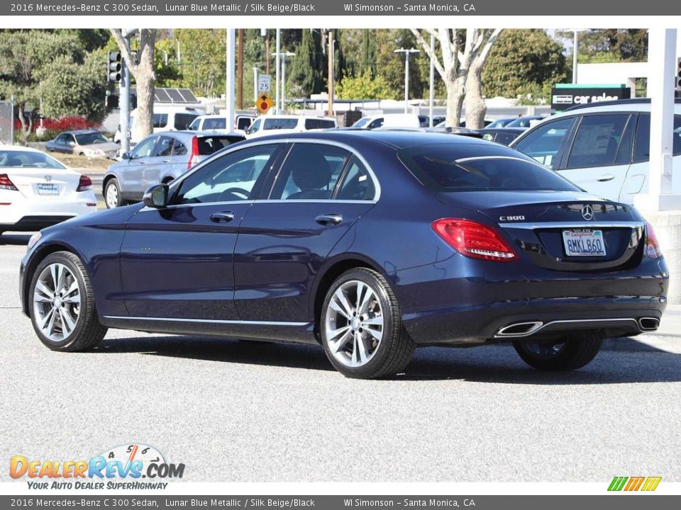 2016 Mercedes-Benz C 300 Sedan Lunar Blue Metallic / Silk Beige/Black Photo #10