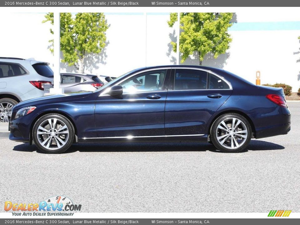 2016 Mercedes-Benz C 300 Sedan Lunar Blue Metallic / Silk Beige/Black Photo #12