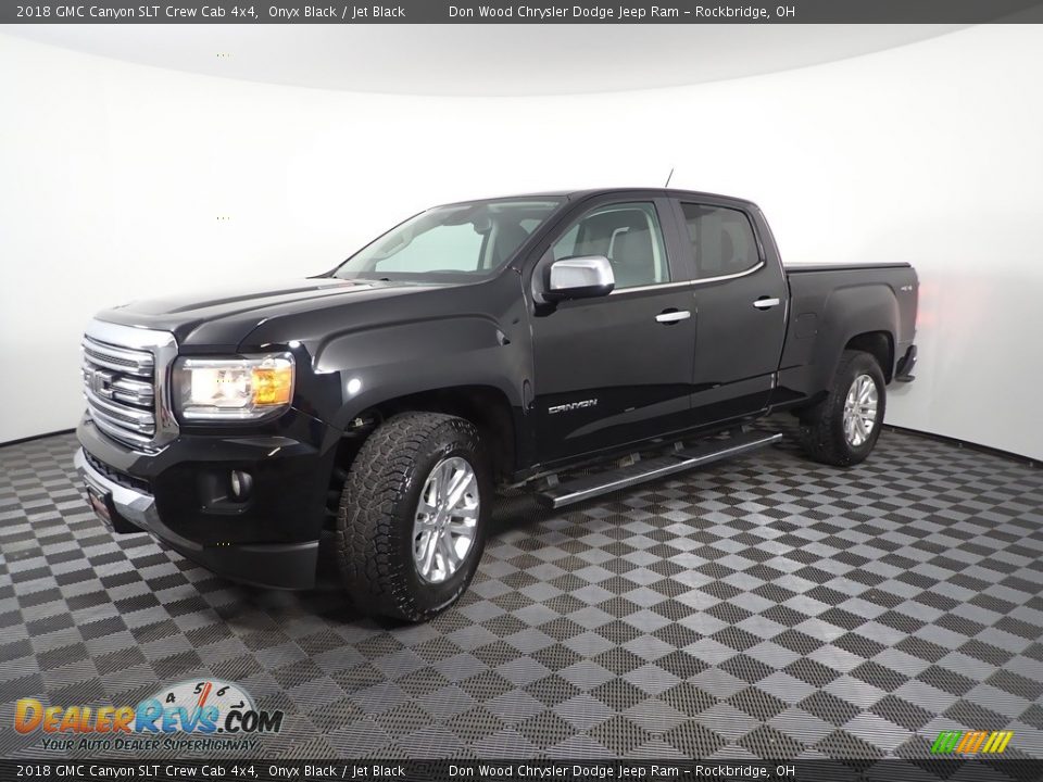 2018 GMC Canyon SLT Crew Cab 4x4 Onyx Black / Jet Black Photo #7