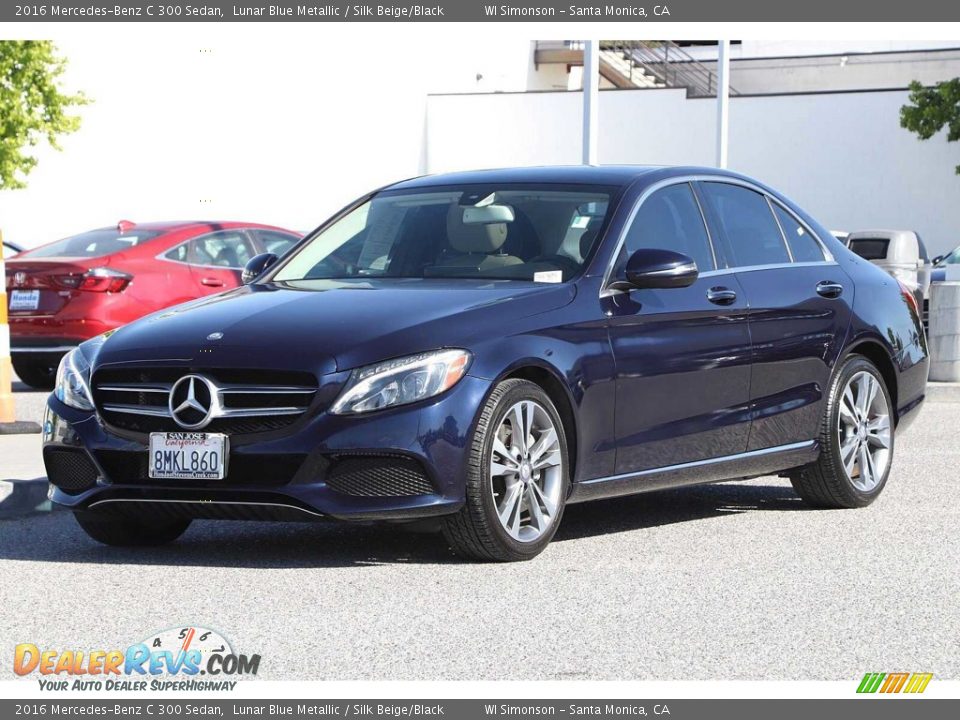 2016 Mercedes-Benz C 300 Sedan Lunar Blue Metallic / Silk Beige/Black Photo #13