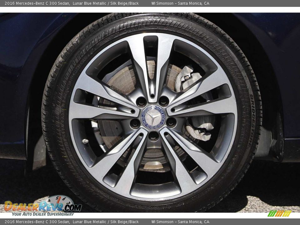 2016 Mercedes-Benz C 300 Sedan Lunar Blue Metallic / Silk Beige/Black Photo #14