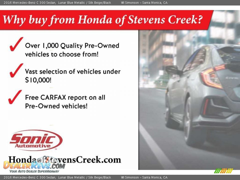 2016 Mercedes-Benz C 300 Sedan Lunar Blue Metallic / Silk Beige/Black Photo #16