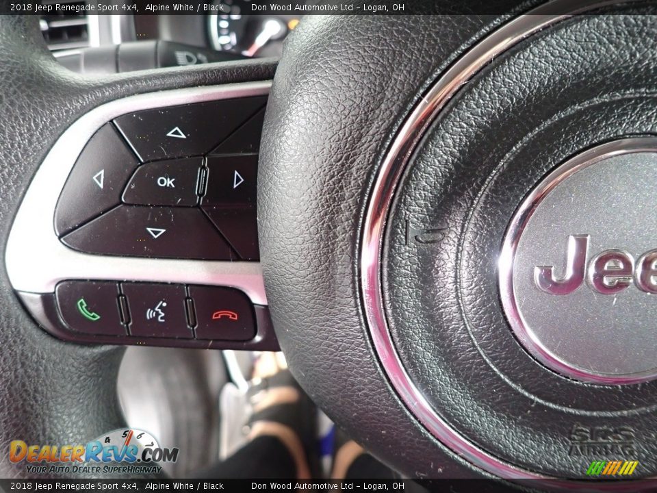 2018 Jeep Renegade Sport 4x4 Alpine White / Black Photo #16