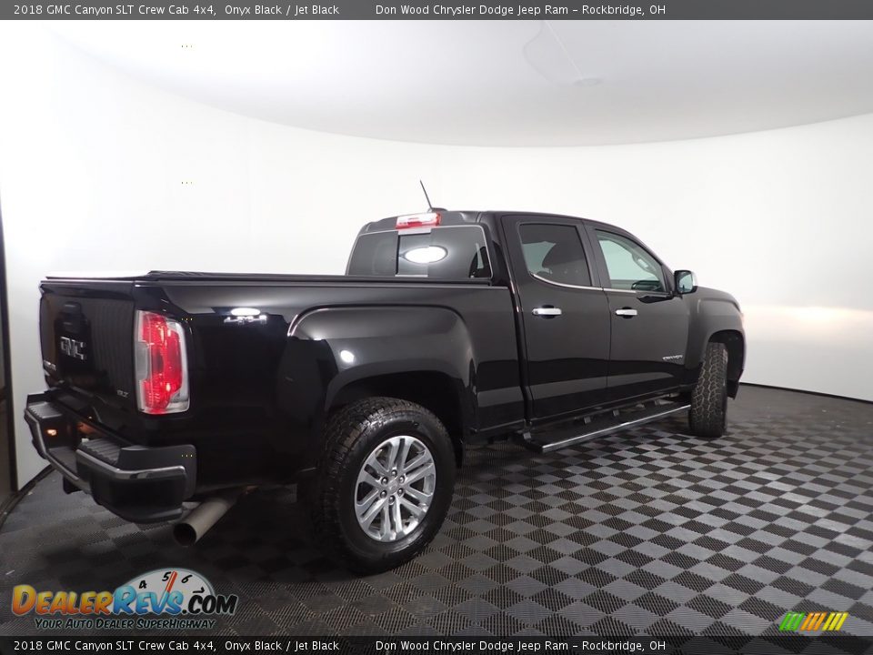 2018 GMC Canyon SLT Crew Cab 4x4 Onyx Black / Jet Black Photo #12
