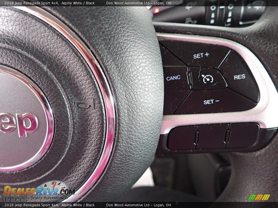 2018 Jeep Renegade Sport 4x4 Alpine White / Black Photo #17