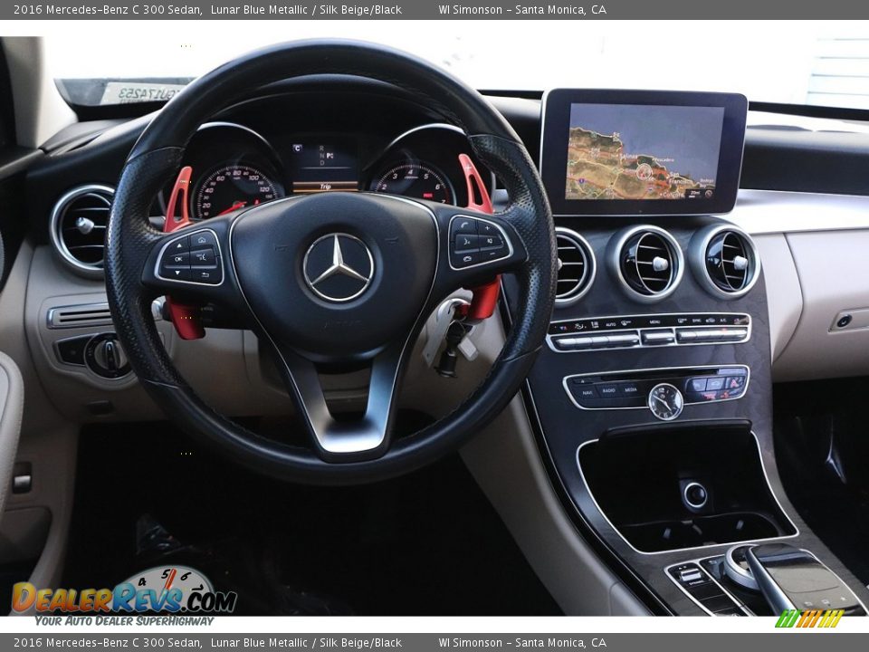 2016 Mercedes-Benz C 300 Sedan Lunar Blue Metallic / Silk Beige/Black Photo #22