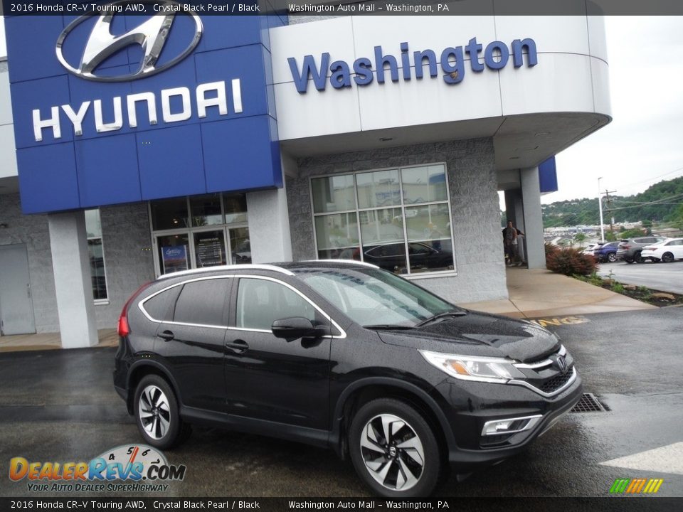 2016 Honda CR-V Touring AWD Crystal Black Pearl / Black Photo #2