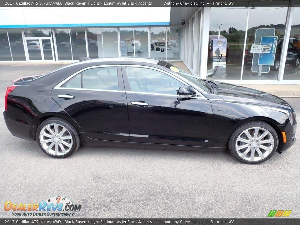 2017 Cadillac ATS Luxury AWD Black Raven / Light Platinum w/Jet Black Accents Photo #2