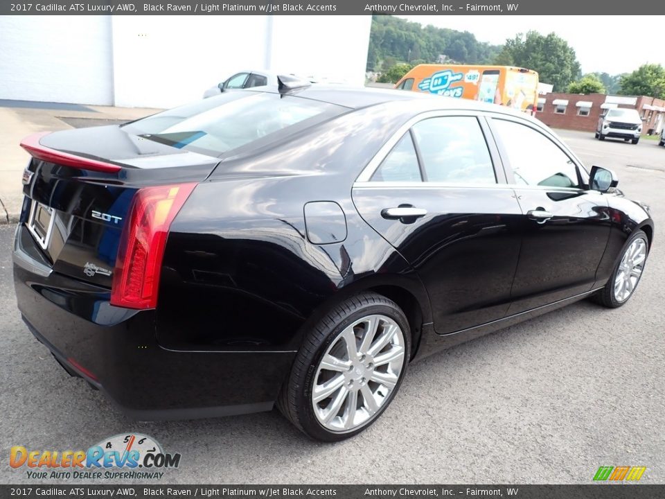 2017 Cadillac ATS Luxury AWD Black Raven / Light Platinum w/Jet Black Accents Photo #3