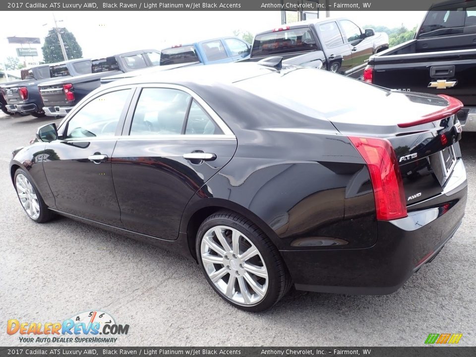 2017 Cadillac ATS Luxury AWD Black Raven / Light Platinum w/Jet Black Accents Photo #6