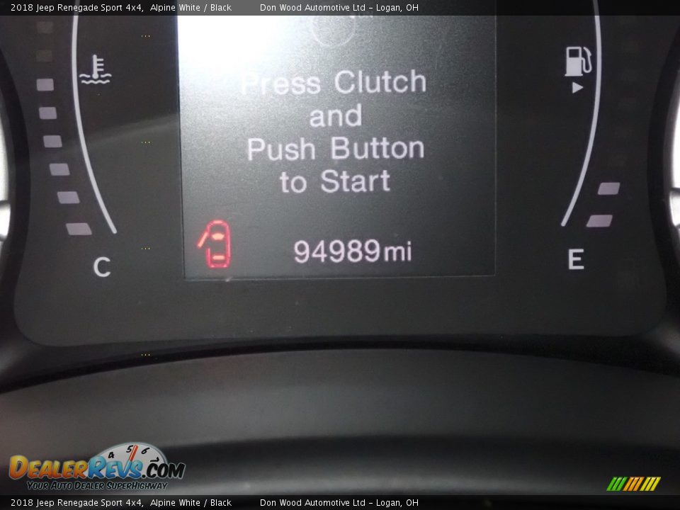 2018 Jeep Renegade Sport 4x4 Alpine White / Black Photo #30