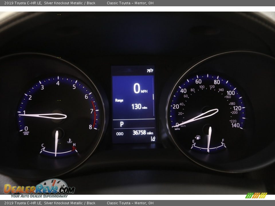 2019 Toyota C-HR LE Silver Knockout Metallic / Black Photo #8