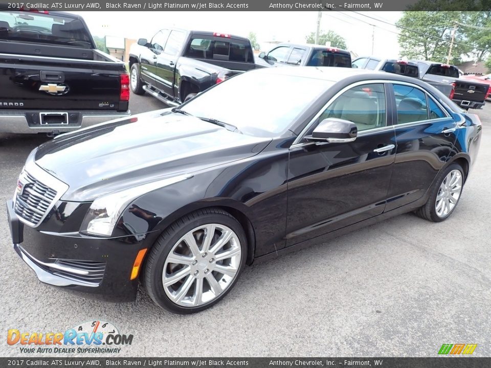 2017 Cadillac ATS Luxury AWD Black Raven / Light Platinum w/Jet Black Accents Photo #8