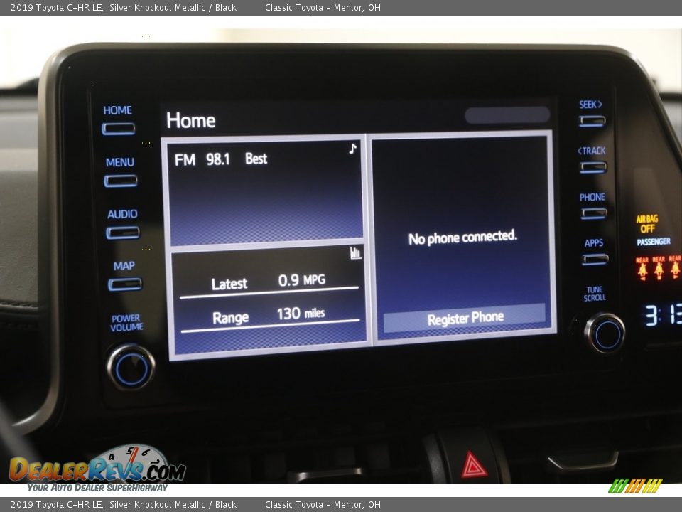 2019 Toyota C-HR LE Silver Knockout Metallic / Black Photo #10
