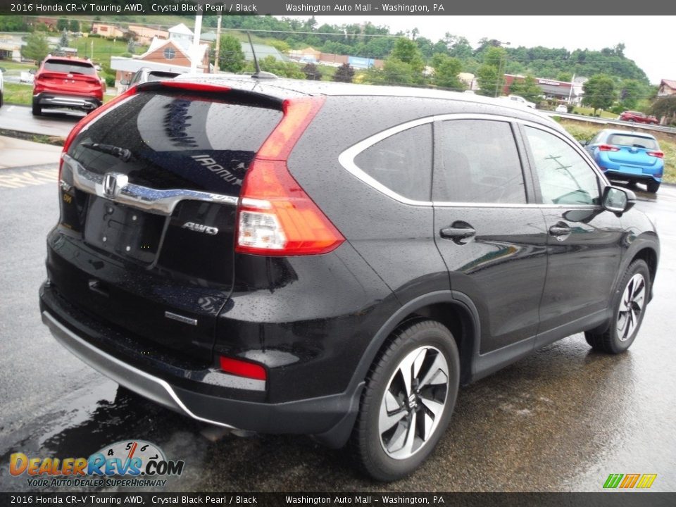 2016 Honda CR-V Touring AWD Crystal Black Pearl / Black Photo #10