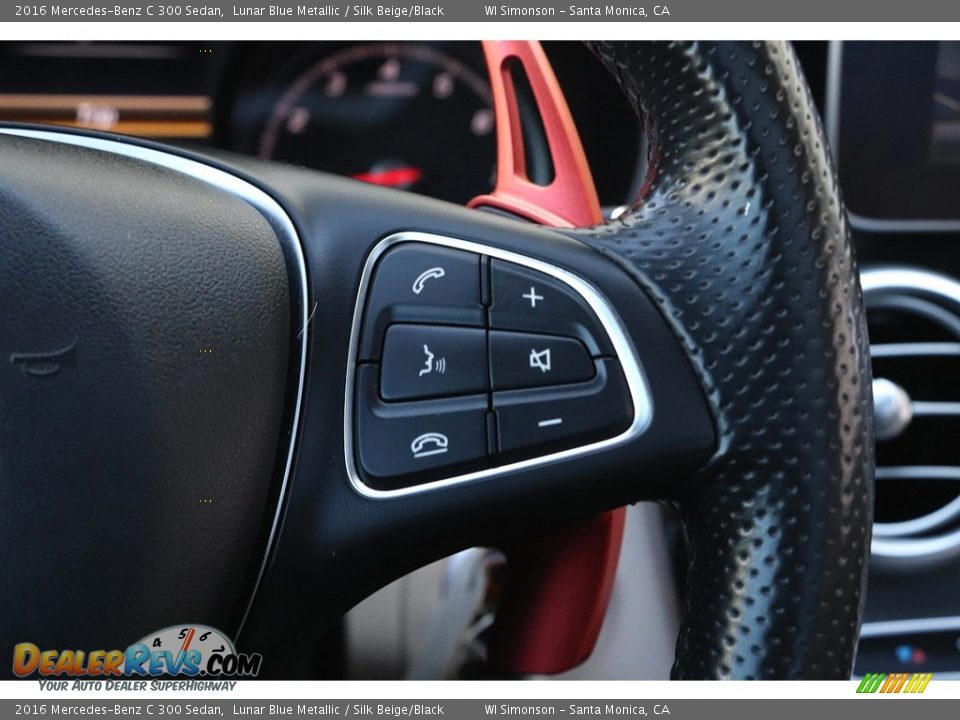 2016 Mercedes-Benz C 300 Sedan Lunar Blue Metallic / Silk Beige/Black Photo #31