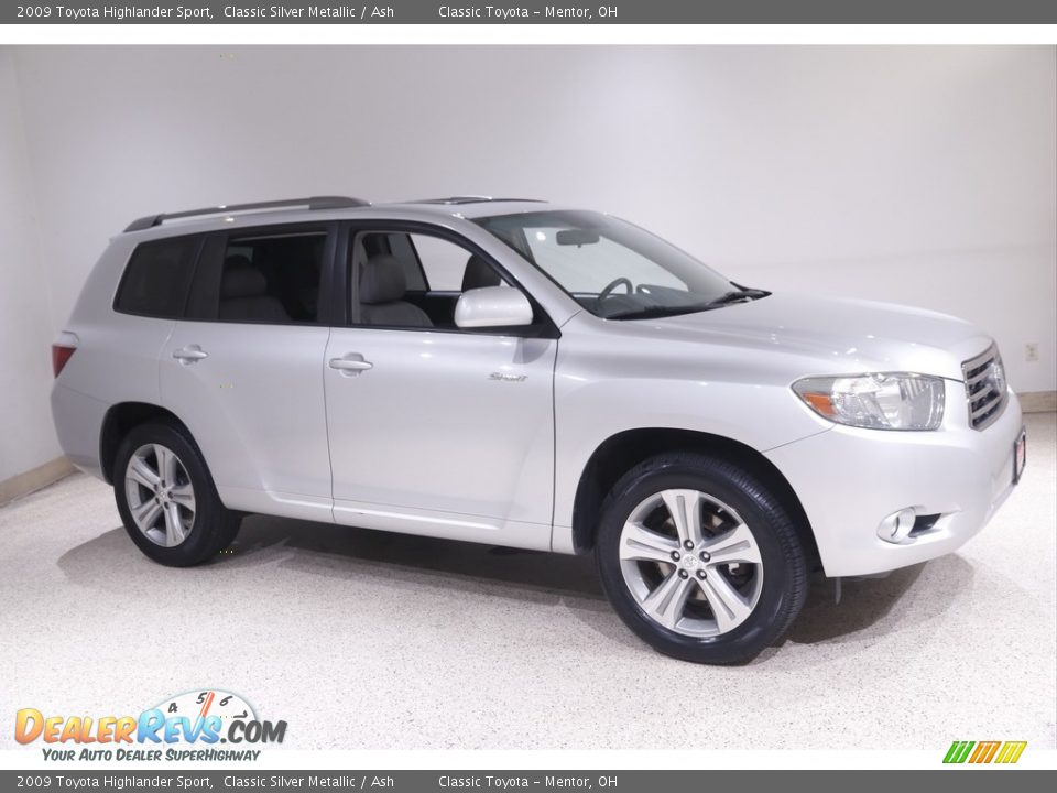 2009 Toyota Highlander Sport Classic Silver Metallic / Ash Photo #1