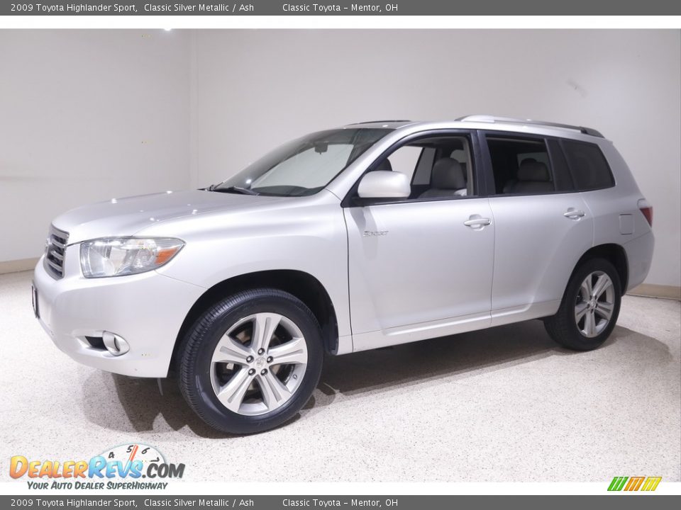 2009 Toyota Highlander Sport Classic Silver Metallic / Ash Photo #3