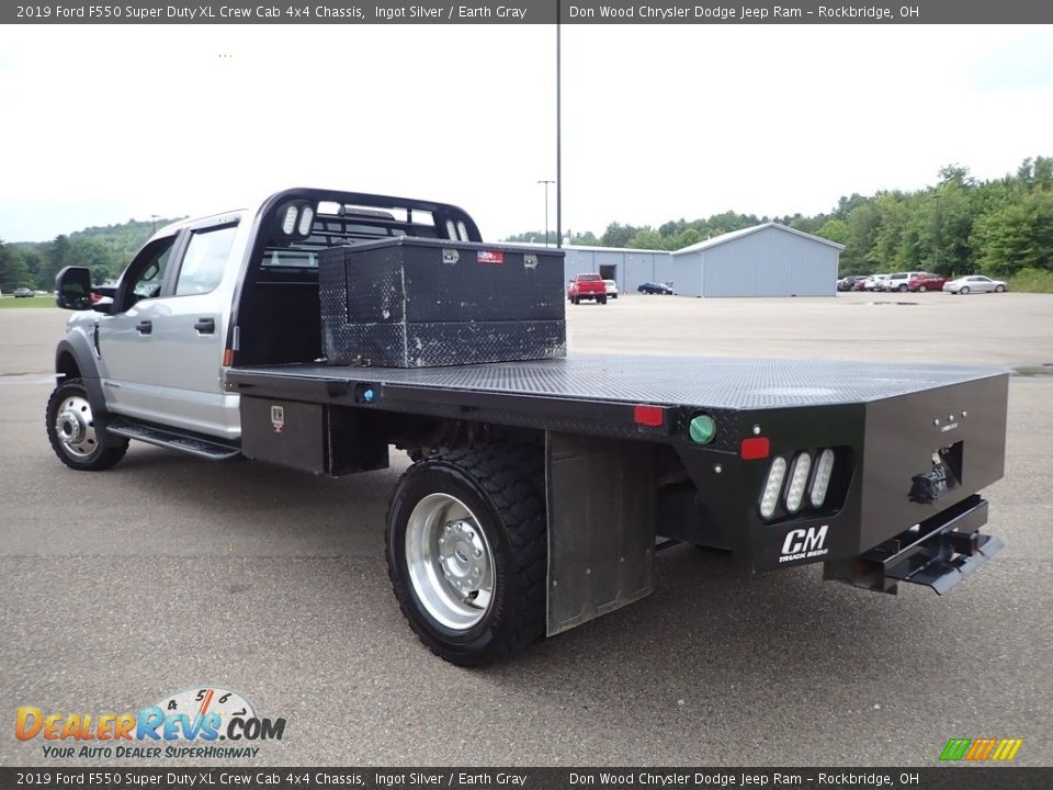 2019 Ford F550 Super Duty XL Crew Cab 4x4 Chassis Ingot Silver / Earth Gray Photo #4