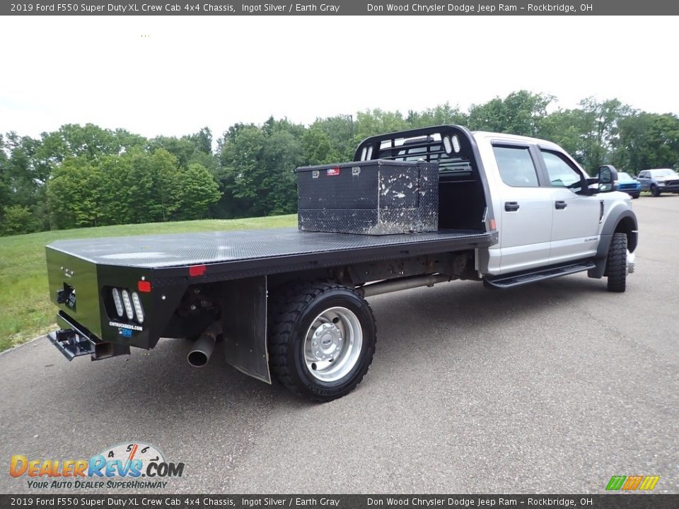 2019 Ford F550 Super Duty XL Crew Cab 4x4 Chassis Ingot Silver / Earth Gray Photo #6