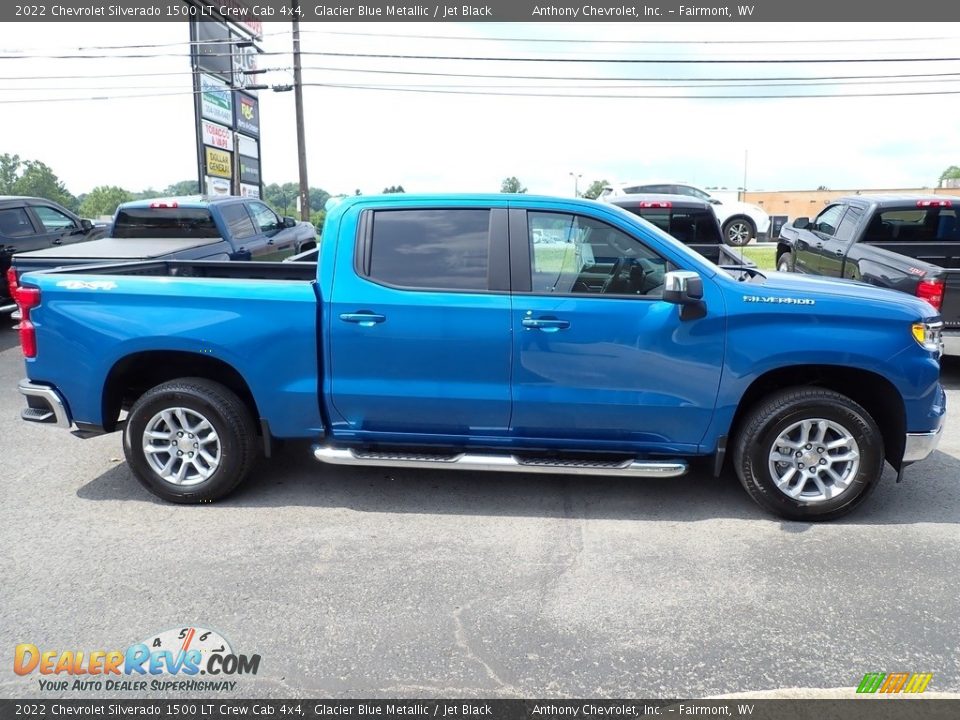 Glacier Blue Metallic 2022 Chevrolet Silverado 1500 LT Crew Cab 4x4 Photo #2