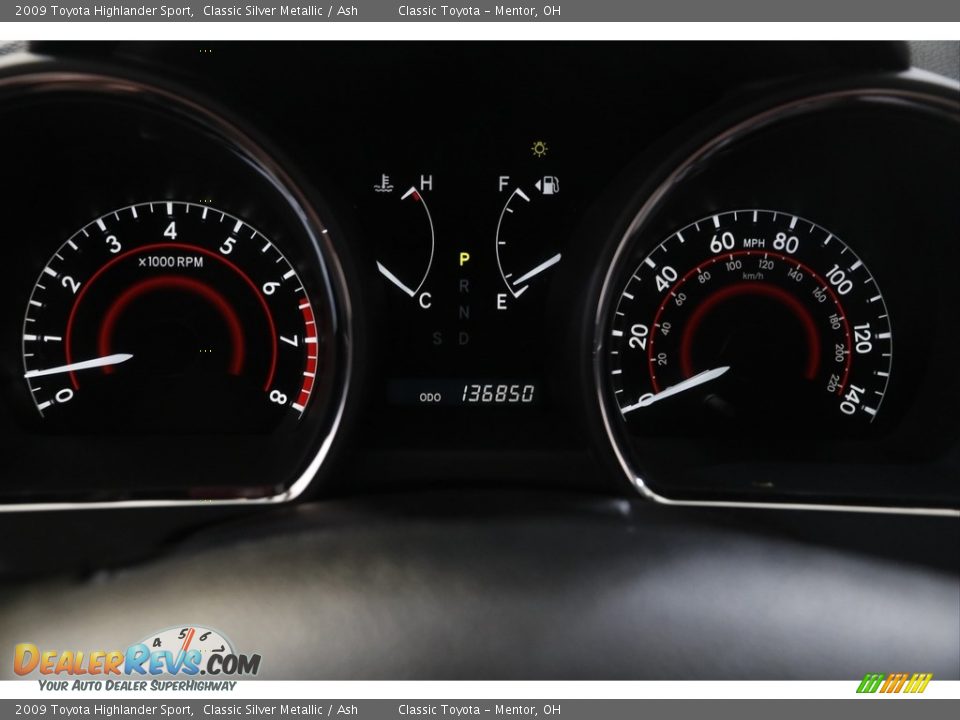 2009 Toyota Highlander Sport Classic Silver Metallic / Ash Photo #8