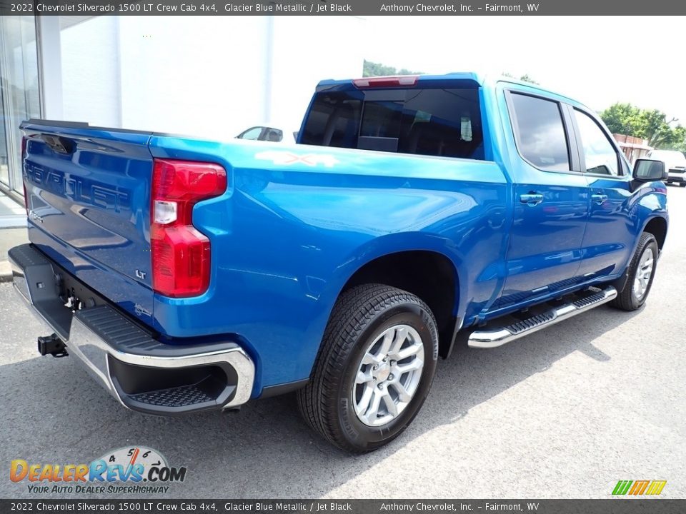 2022 Chevrolet Silverado 1500 LT Crew Cab 4x4 Glacier Blue Metallic / Jet Black Photo #3