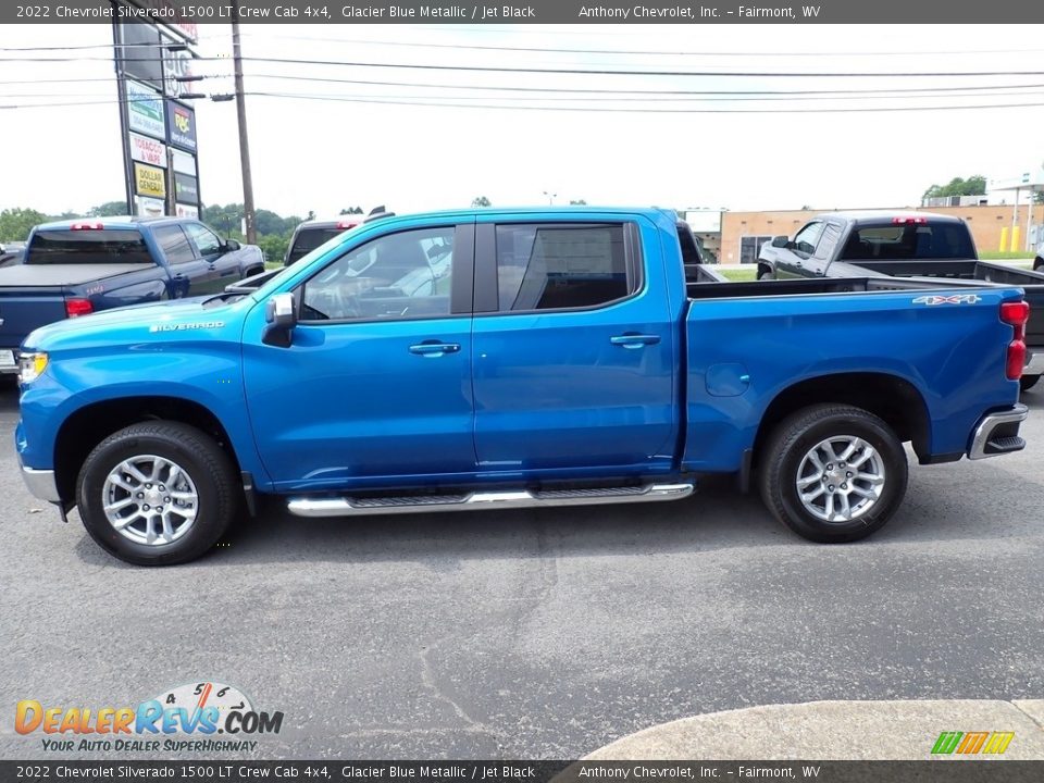 Glacier Blue Metallic 2022 Chevrolet Silverado 1500 LT Crew Cab 4x4 Photo #6