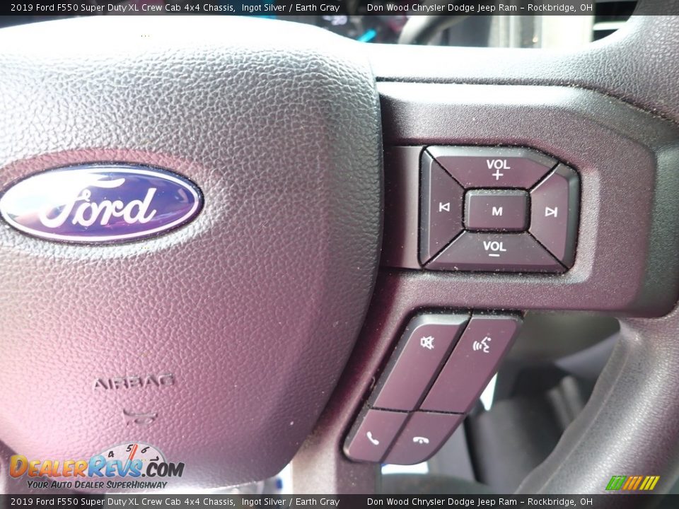 2019 Ford F550 Super Duty XL Crew Cab 4x4 Chassis Ingot Silver / Earth Gray Photo #13