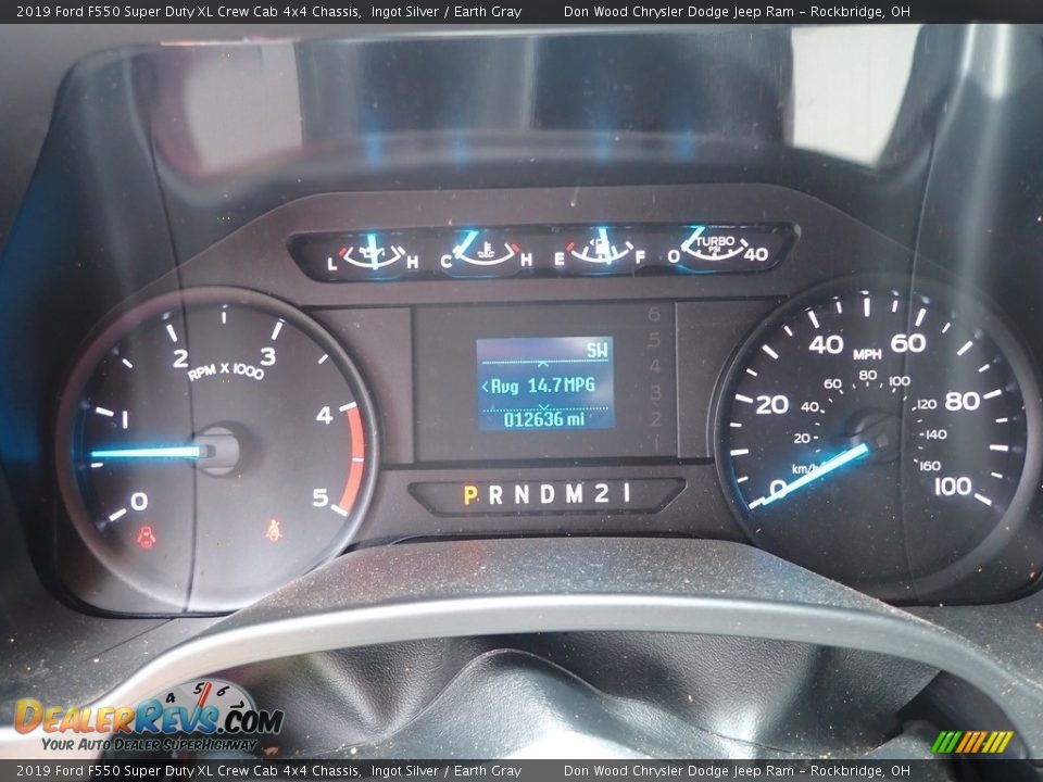 2019 Ford F550 Super Duty XL Crew Cab 4x4 Chassis Ingot Silver / Earth Gray Photo #14