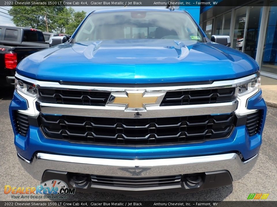 2022 Chevrolet Silverado 1500 LT Crew Cab 4x4 Glacier Blue Metallic / Jet Black Photo #8