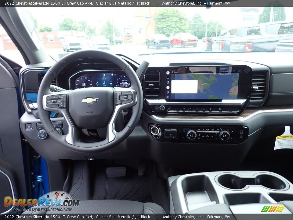 Jet Black Interior - 2022 Chevrolet Silverado 1500 LT Crew Cab 4x4 Photo #13