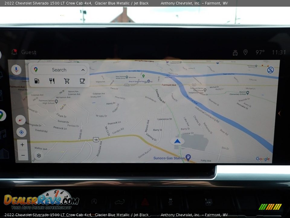 Navigation of 2022 Chevrolet Silverado 1500 LT Crew Cab 4x4 Photo #18