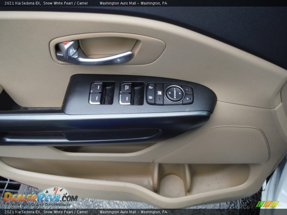 2021 Kia Sedona EX Snow White Pearl / Camel Photo #11