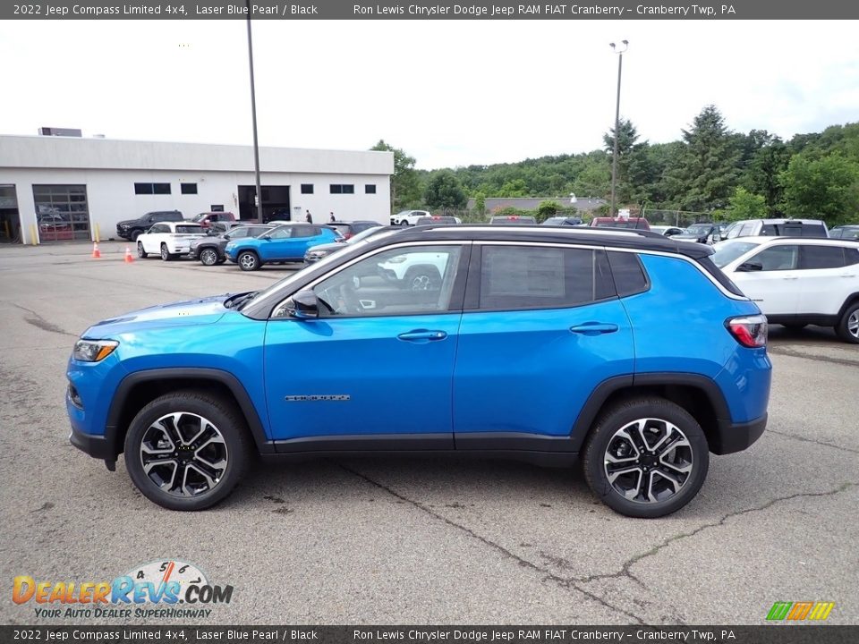 2022 Jeep Compass Limited 4x4 Laser Blue Pearl / Black Photo #2
