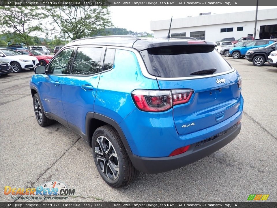 2022 Jeep Compass Limited 4x4 Laser Blue Pearl / Black Photo #3