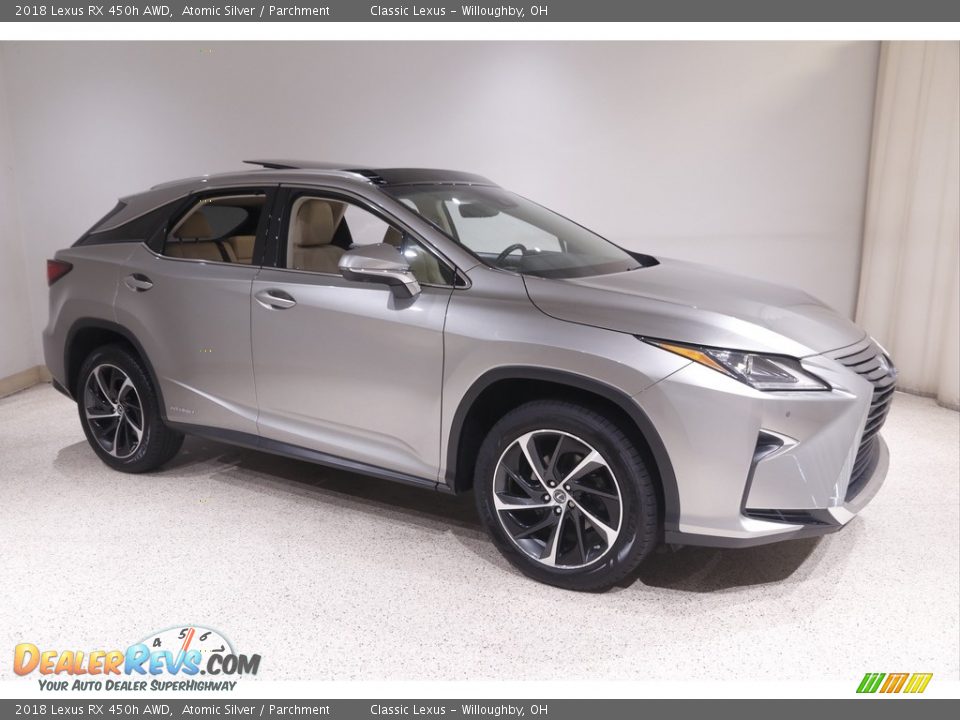 2018 Lexus RX 450h AWD Atomic Silver / Parchment Photo #1