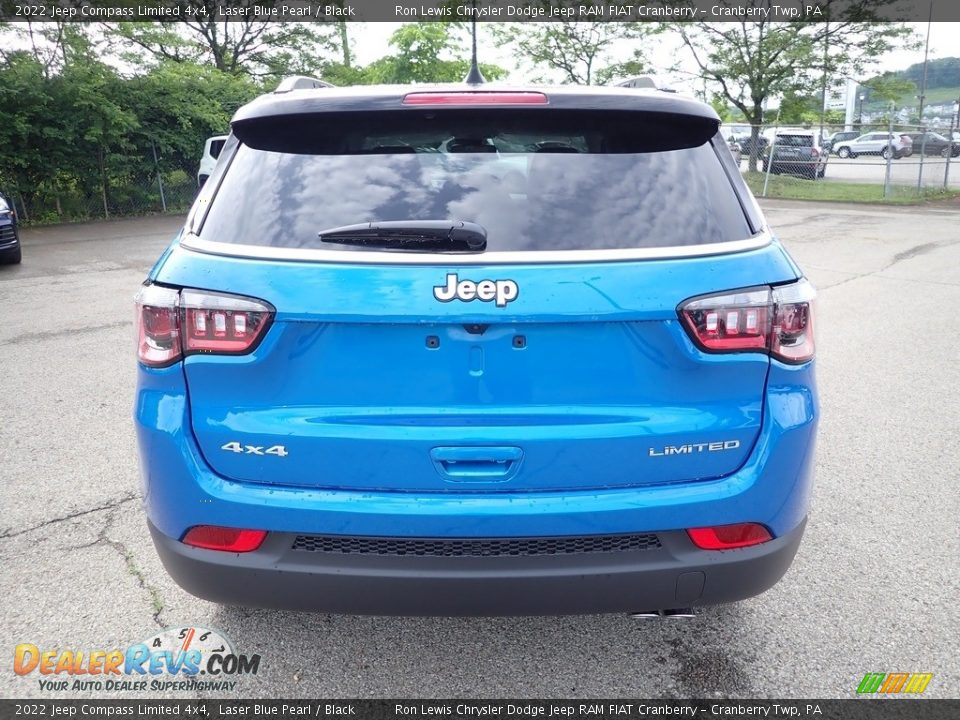 2022 Jeep Compass Limited 4x4 Laser Blue Pearl / Black Photo #4