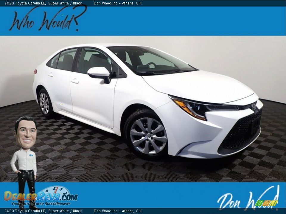 2020 Toyota Corolla LE Super White / Black Photo #1
