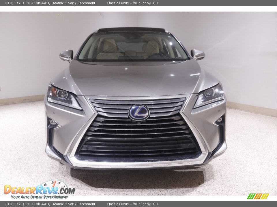 2018 Lexus RX 450h AWD Atomic Silver / Parchment Photo #2