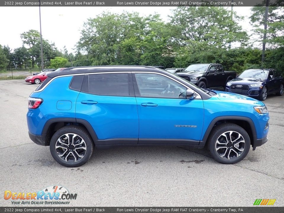 2022 Jeep Compass Limited 4x4 Laser Blue Pearl / Black Photo #6