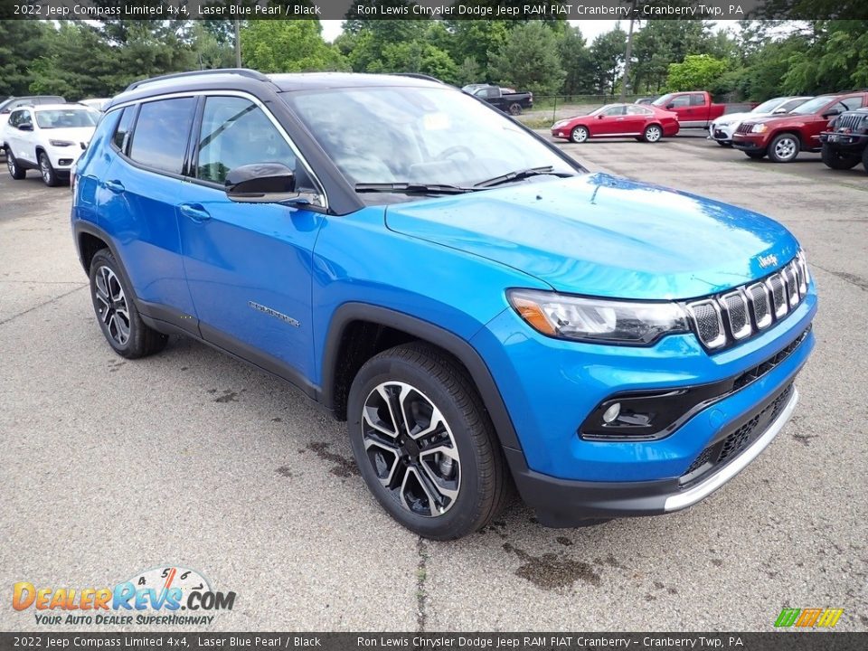 2022 Jeep Compass Limited 4x4 Laser Blue Pearl / Black Photo #7