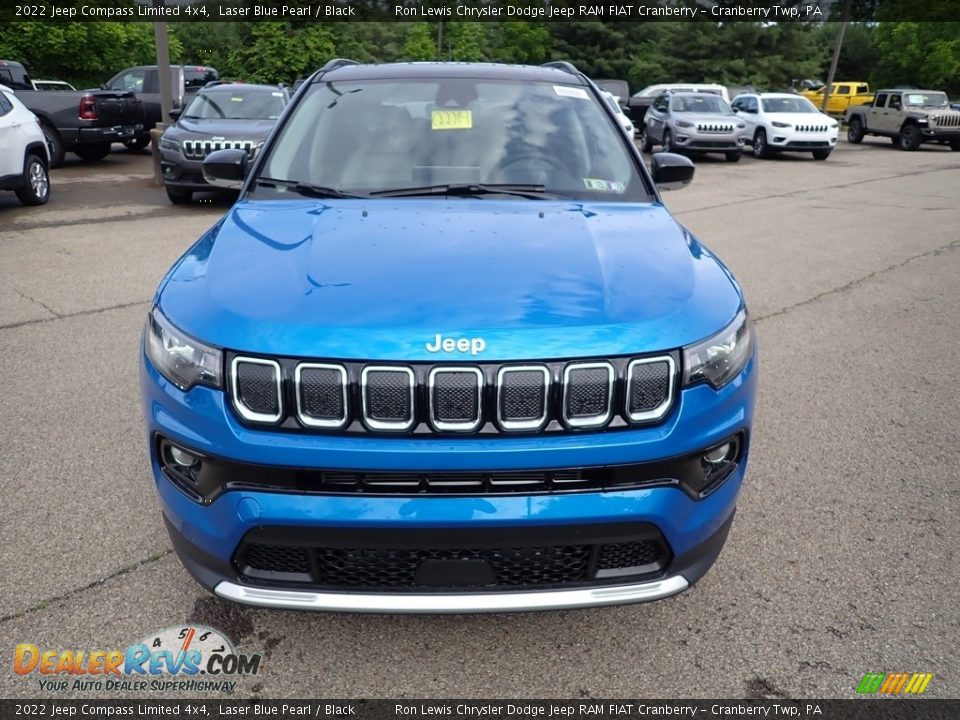 2022 Jeep Compass Limited 4x4 Laser Blue Pearl / Black Photo #8