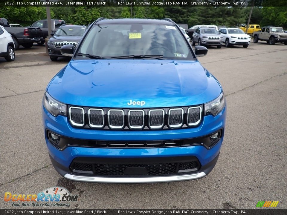 2022 Jeep Compass Limited 4x4 Laser Blue Pearl / Black Photo #8