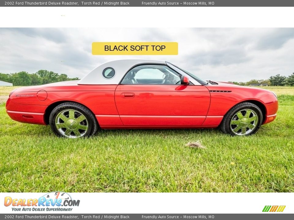 2002 Ford Thunderbird Deluxe Roadster Torch Red / Midnight Black Photo #2