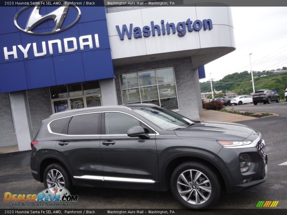 2020 Hyundai Santa Fe SEL AWD Rainforest / Black Photo #2