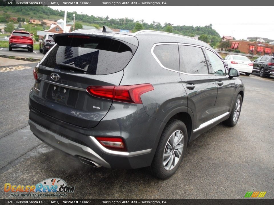 2020 Hyundai Santa Fe SEL AWD Rainforest / Black Photo #9