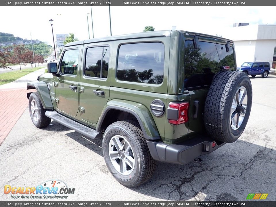 2022 Jeep Wrangler Unlimited Sahara 4x4 Sarge Green / Black Photo #3