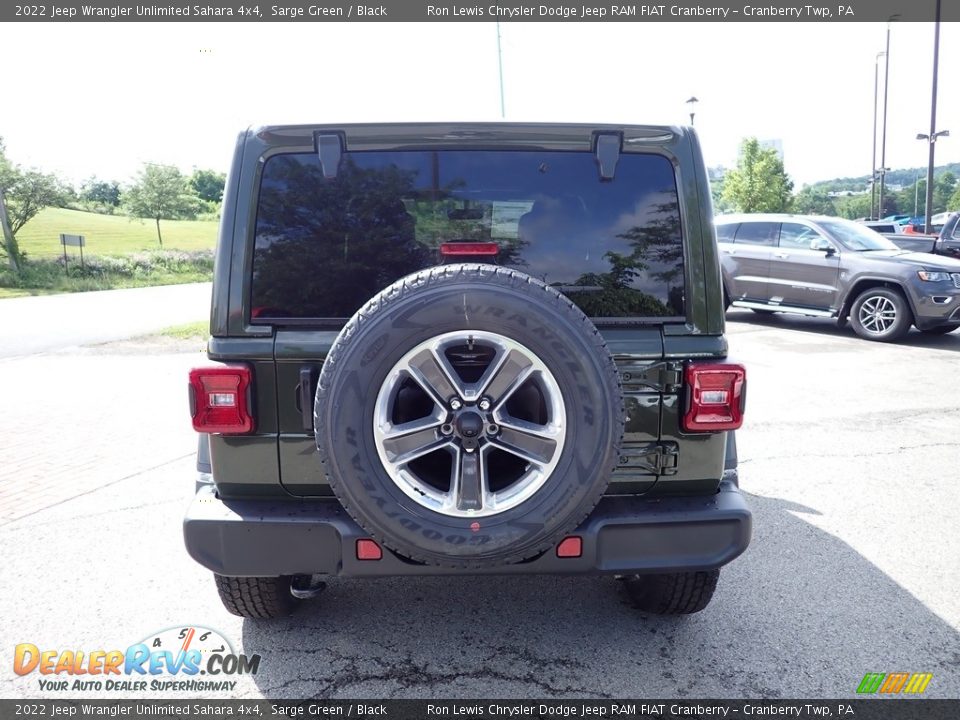 2022 Jeep Wrangler Unlimited Sahara 4x4 Sarge Green / Black Photo #4